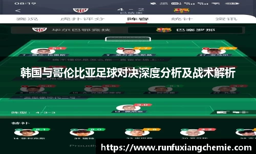 必一韩国与哥伦比亚足球对决深度分析及战术解析